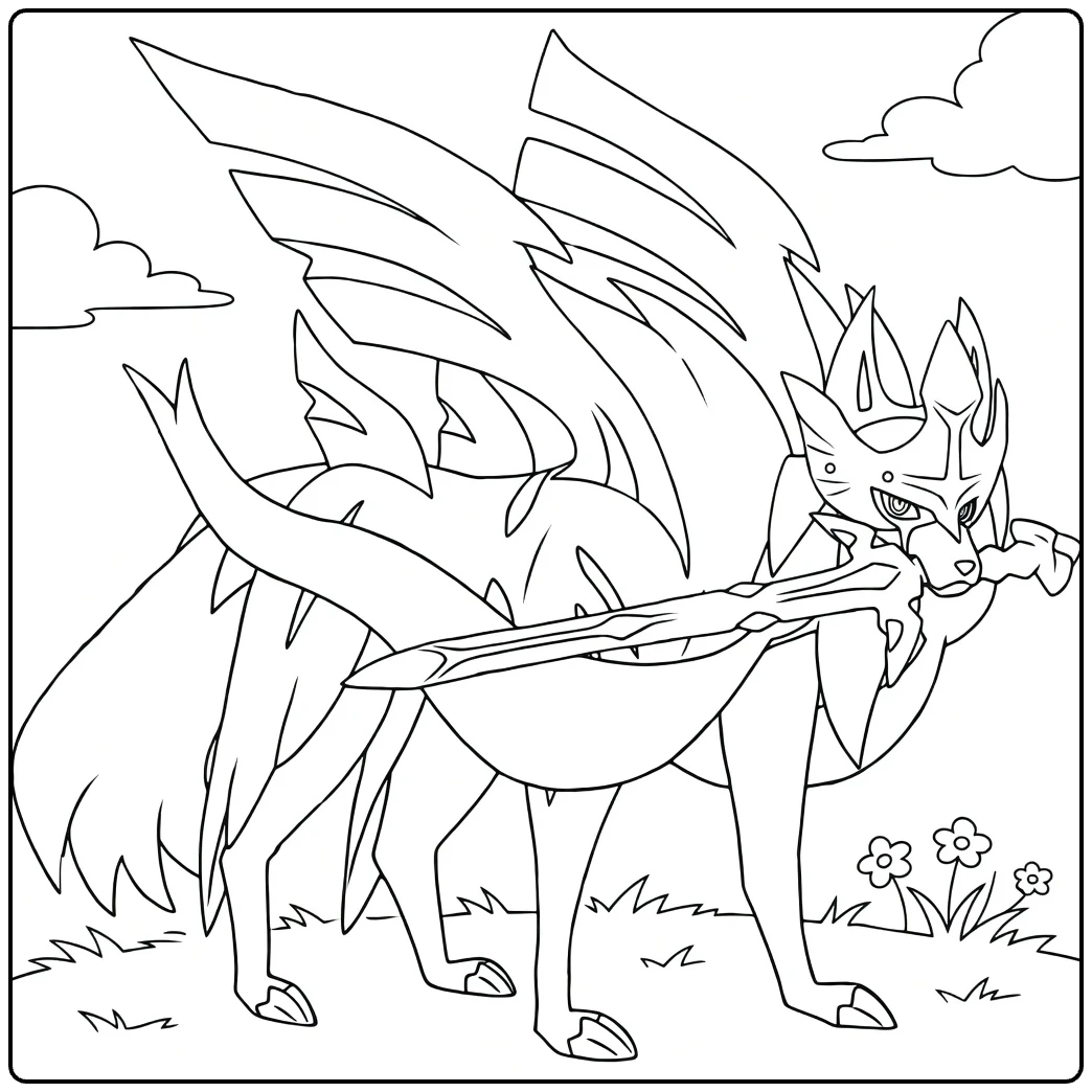 Necrozma coloring page