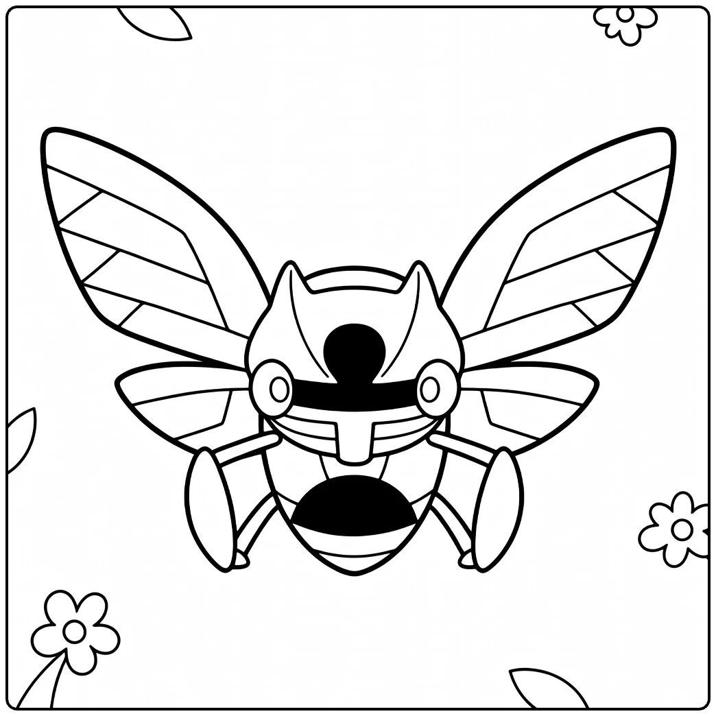 Ninjask coloring page