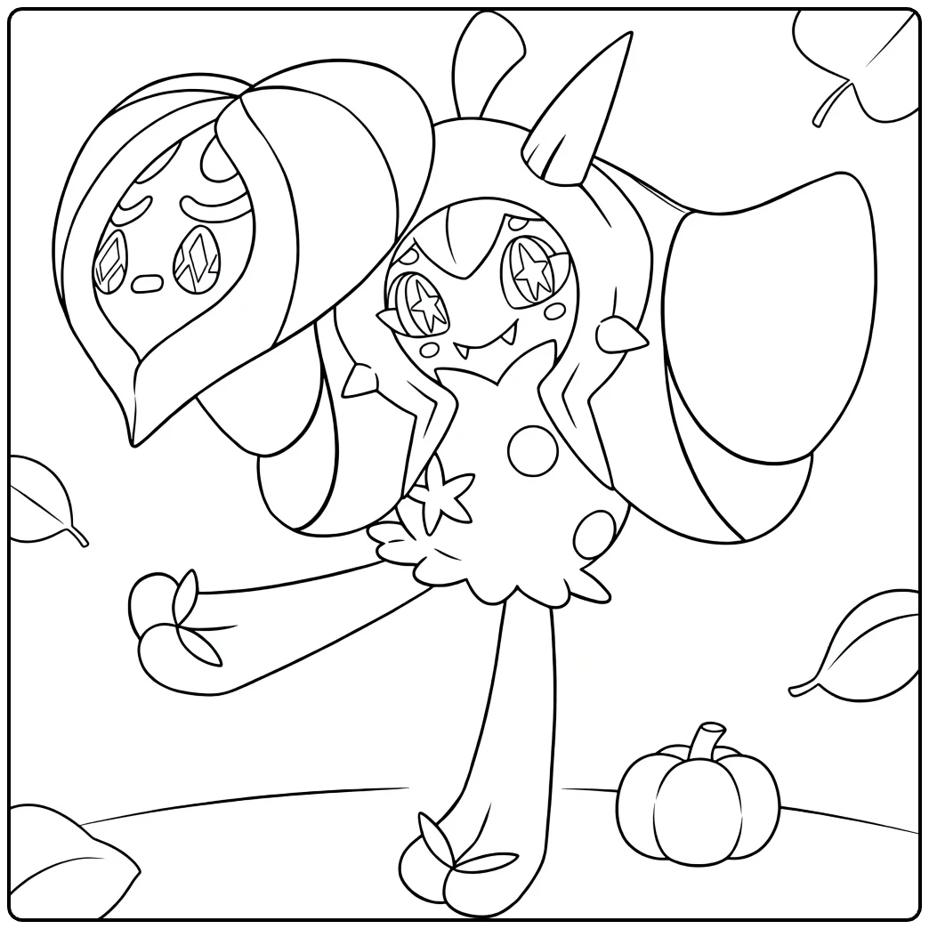 Ogerpon coloring page