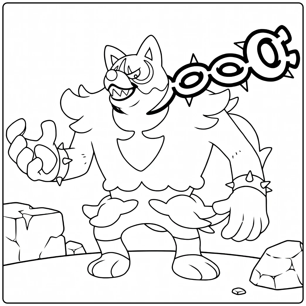 Okidogi coloring page