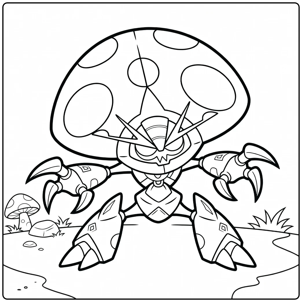Orbeetle coloring page