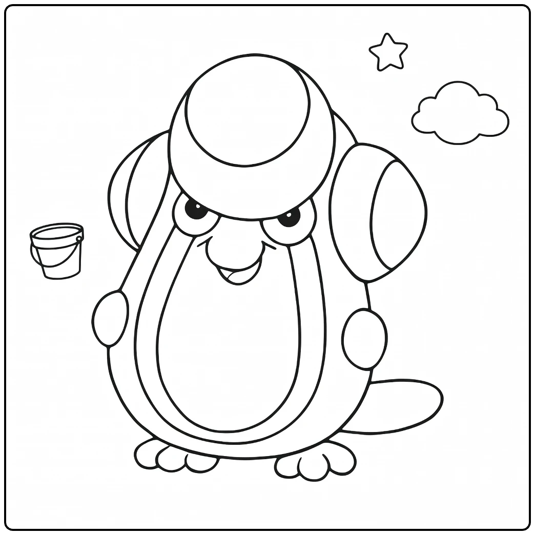 Palpitoad Cute Pokemon coloring page