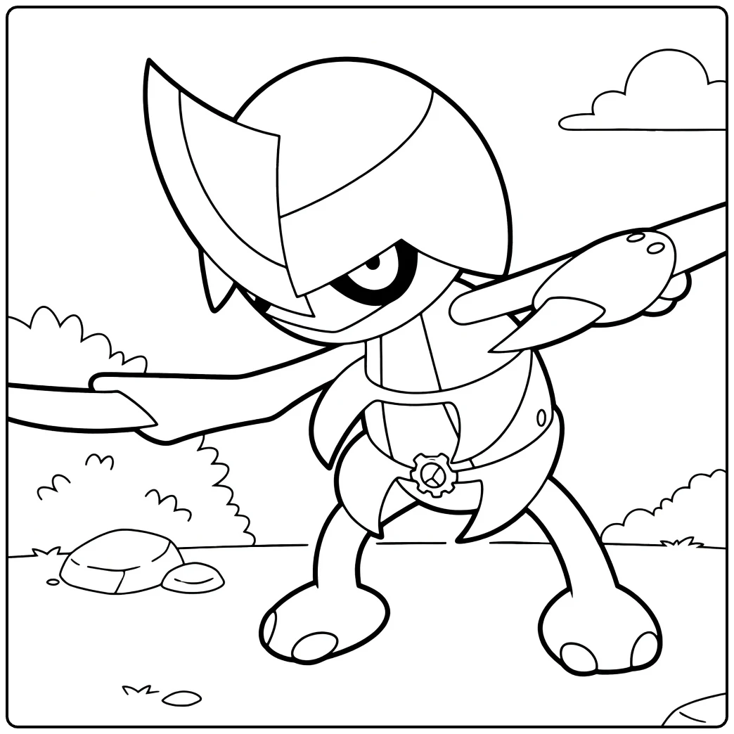 Pawniard in Dynamic Action Pose coloring page