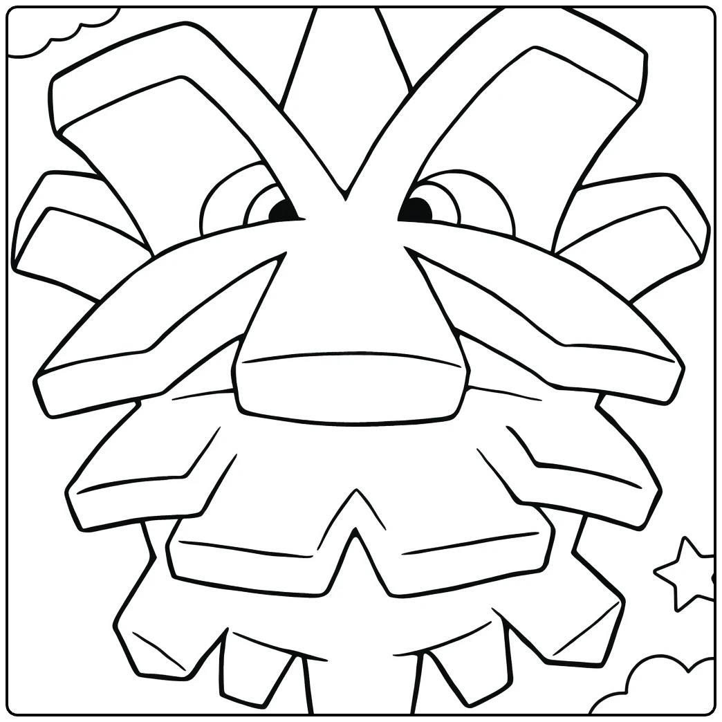Pineco coloring page