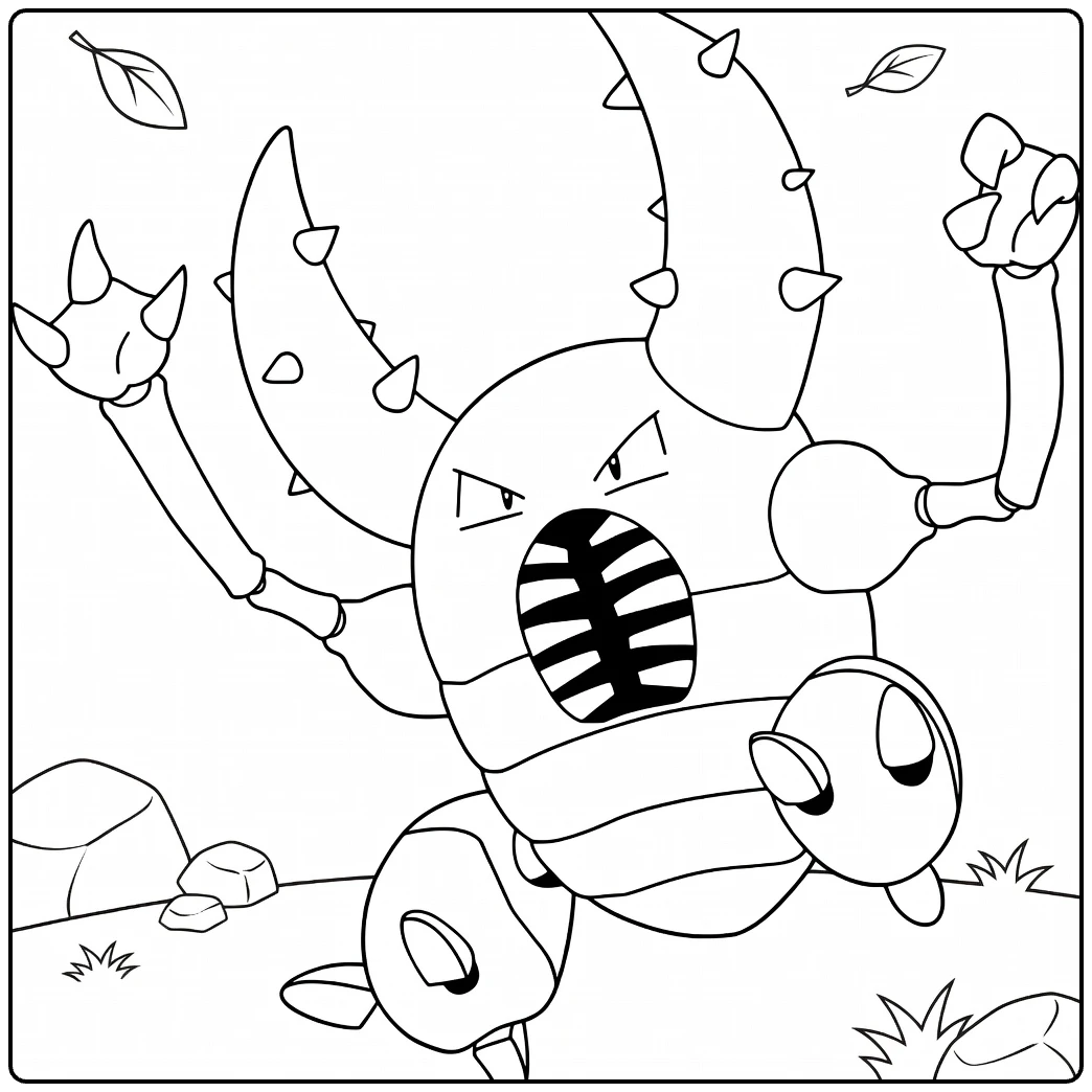 Pinsir coloring page