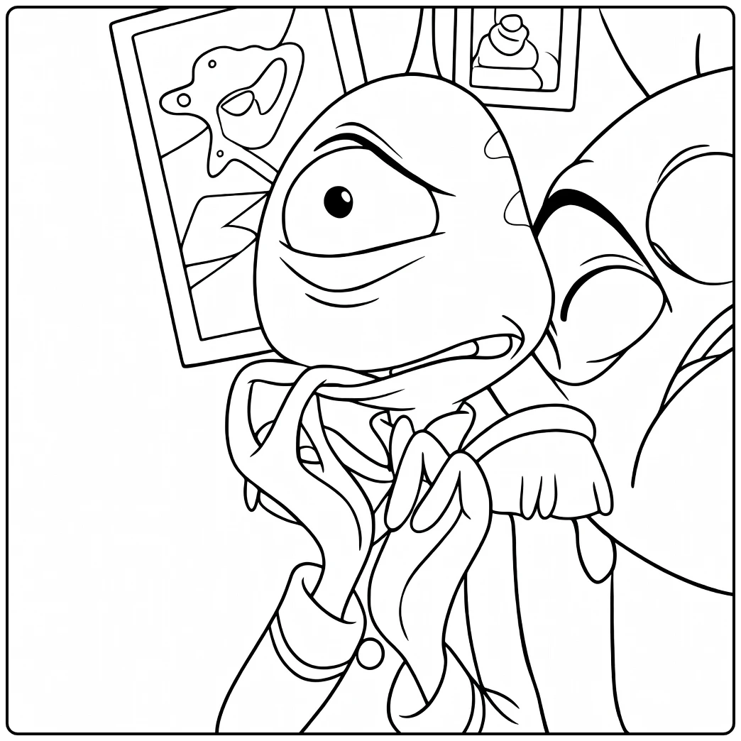 pleakley Lilo Stitch in coloring page