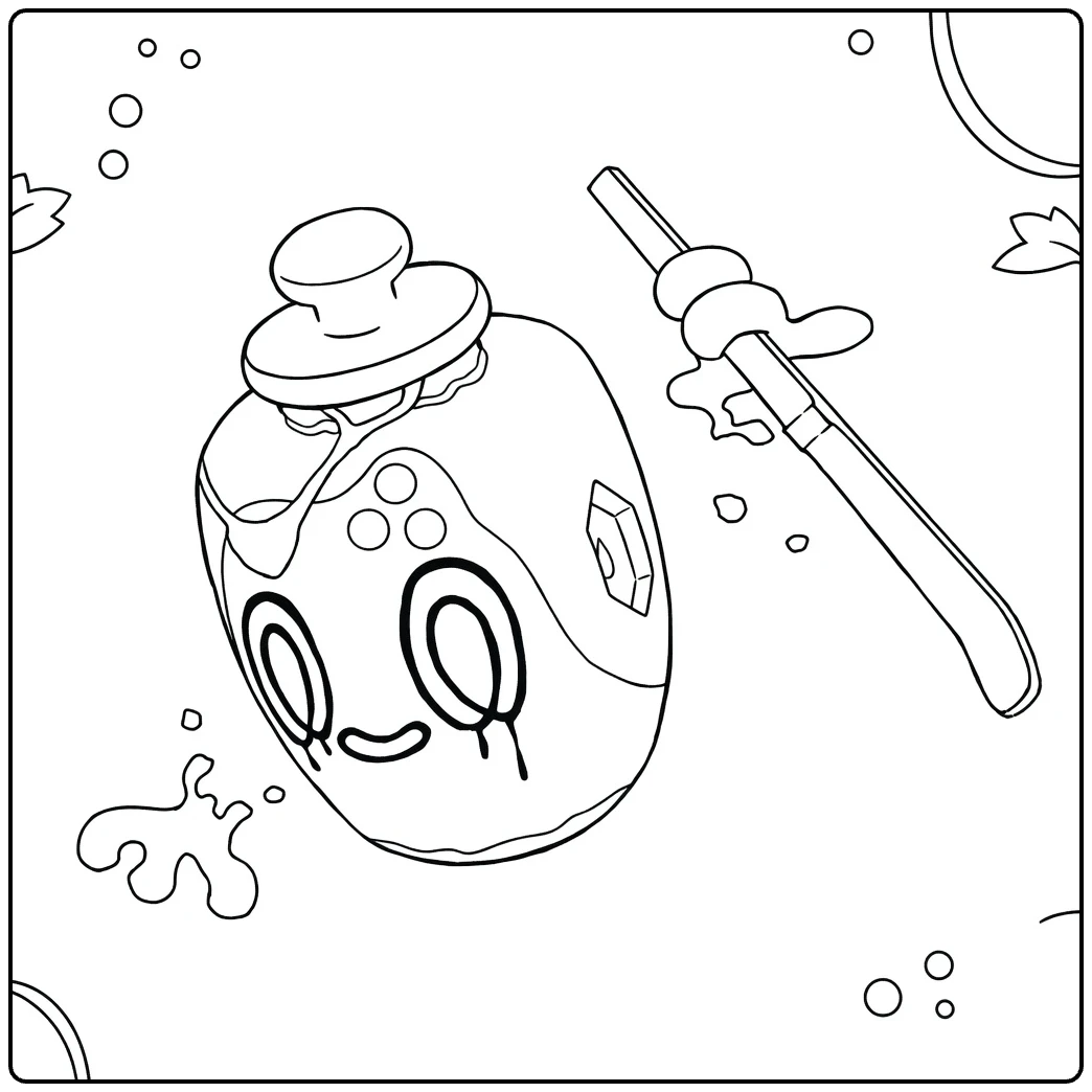 Poltchageist for Pokemon Fans coloring page