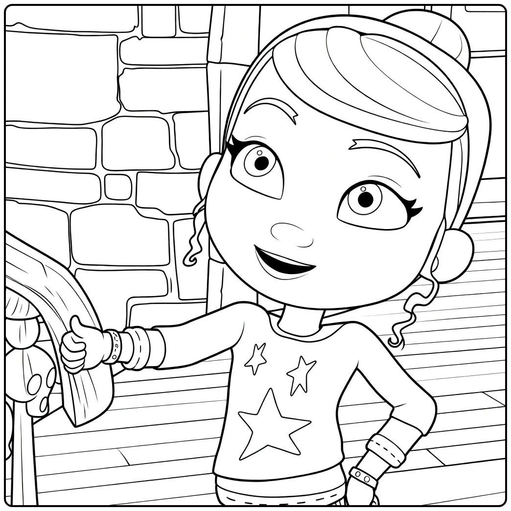 poppy Peepleson for Creative Color coloring page