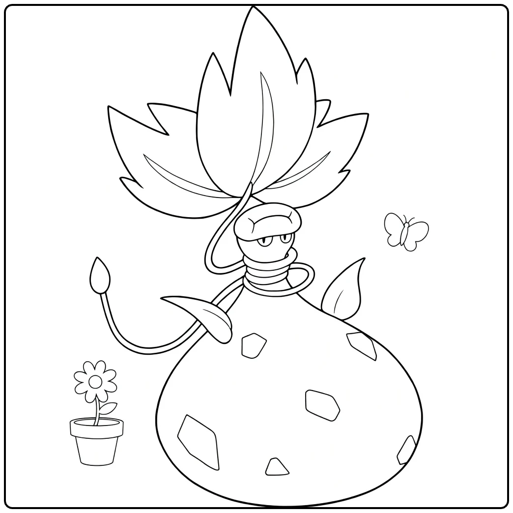 Prachtige Mega Victreebel coloring page