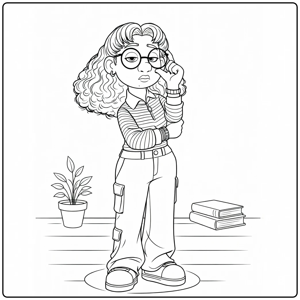 Priya Mangal coloring page