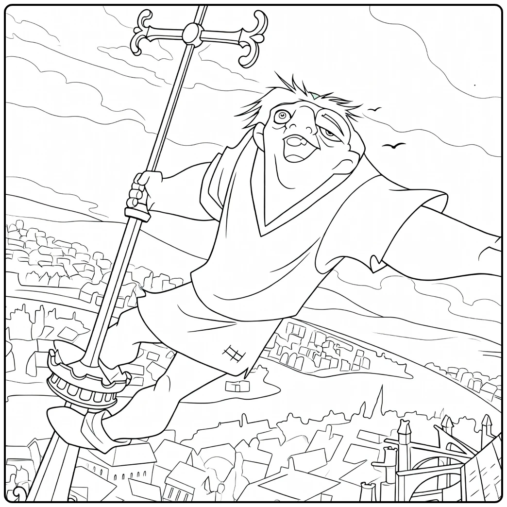 Quasimodo coloring page