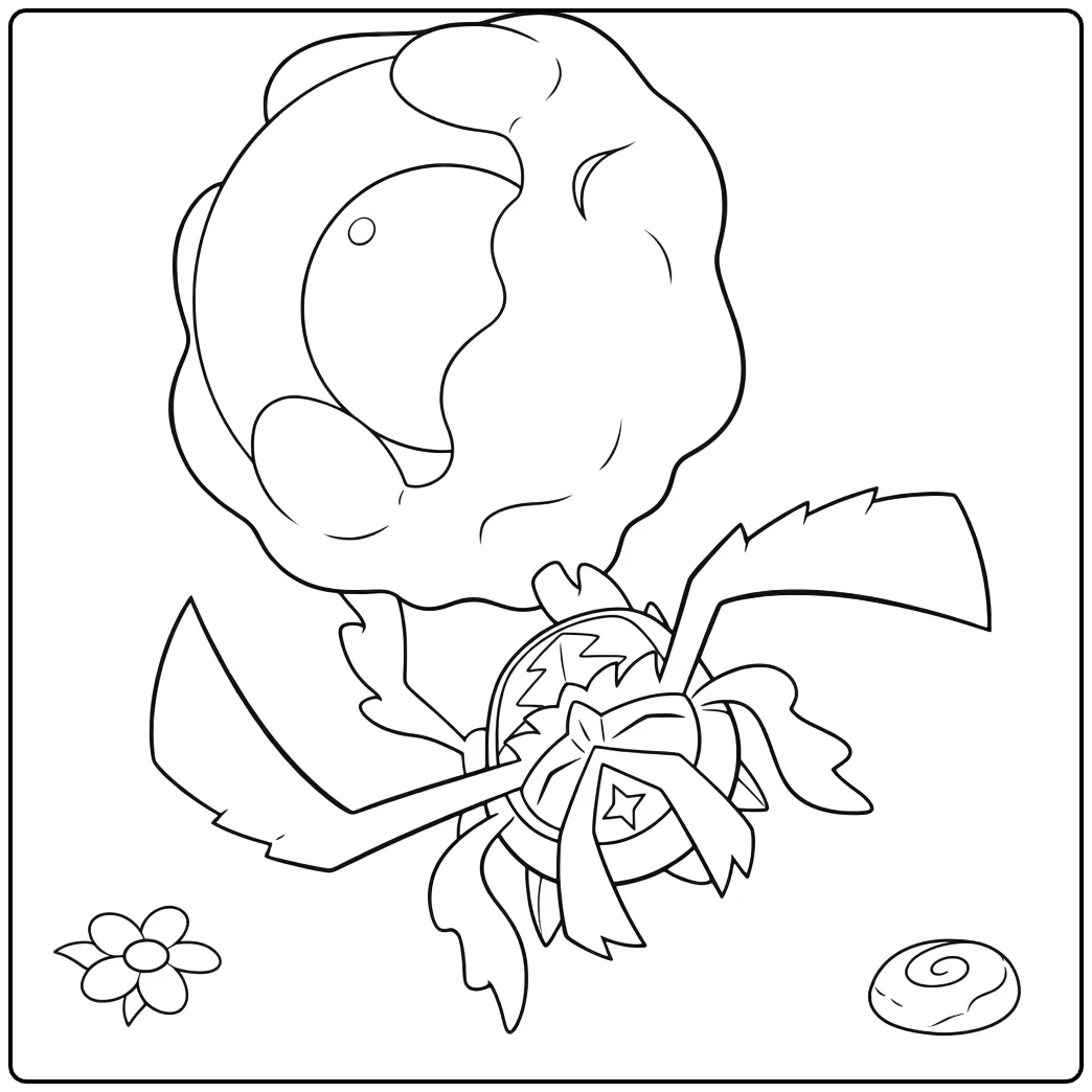 rabsca coloring page for Pokemon fans