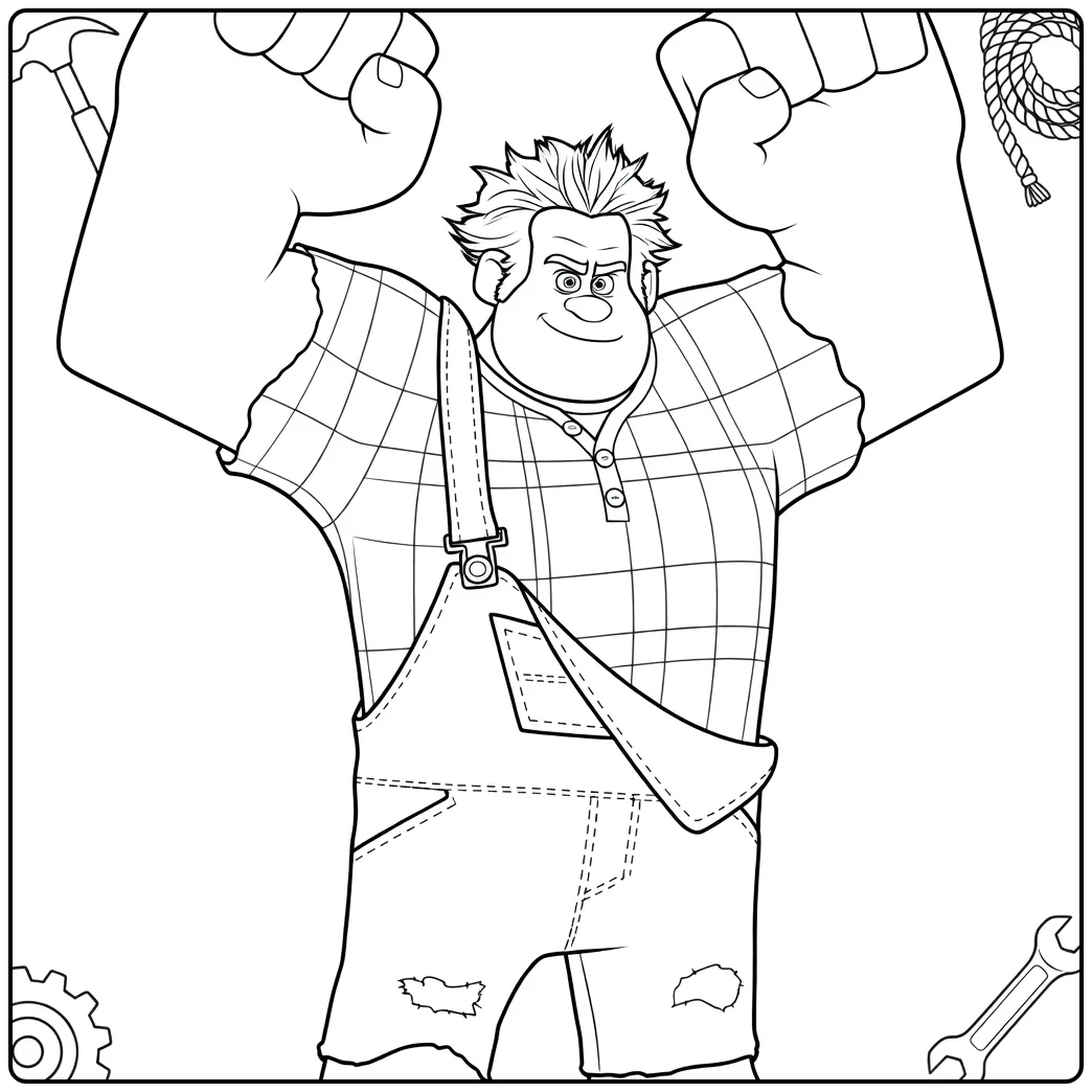 ralph Breaks the Internet Wreck It Ralph coloring page