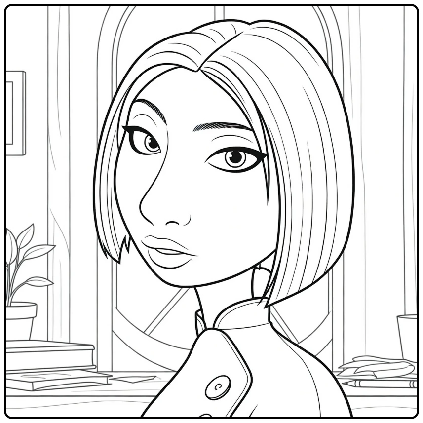 ratatouille Colette Tatou coloring page