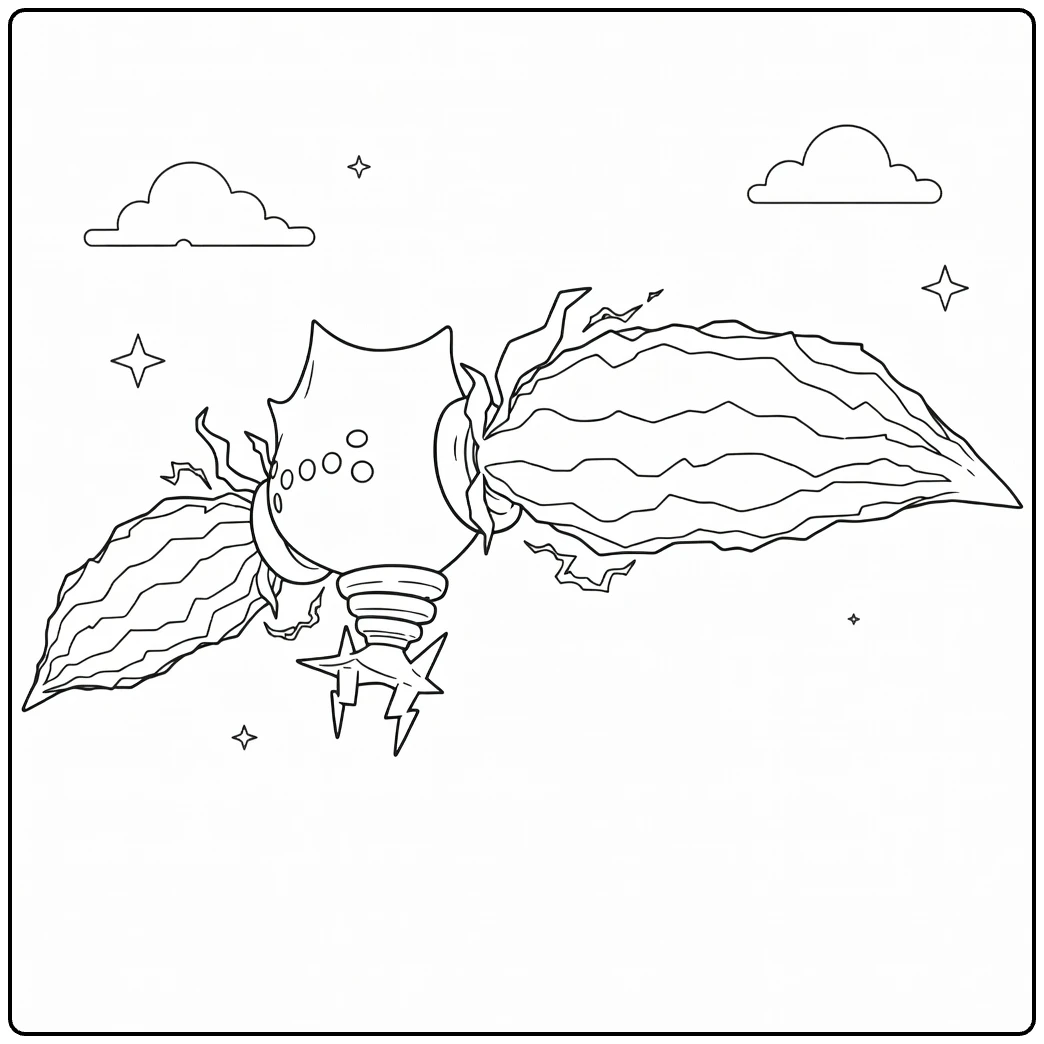 Regieleki for Kids Legendary Creature coloring page