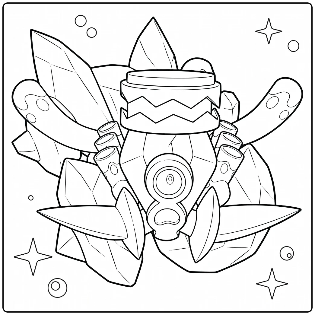 Revavroom for Kids and Pokemon Fans coloring page