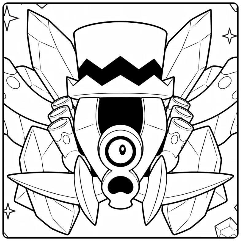 Revavroom for Kids Tough Car Pokemon coloring page