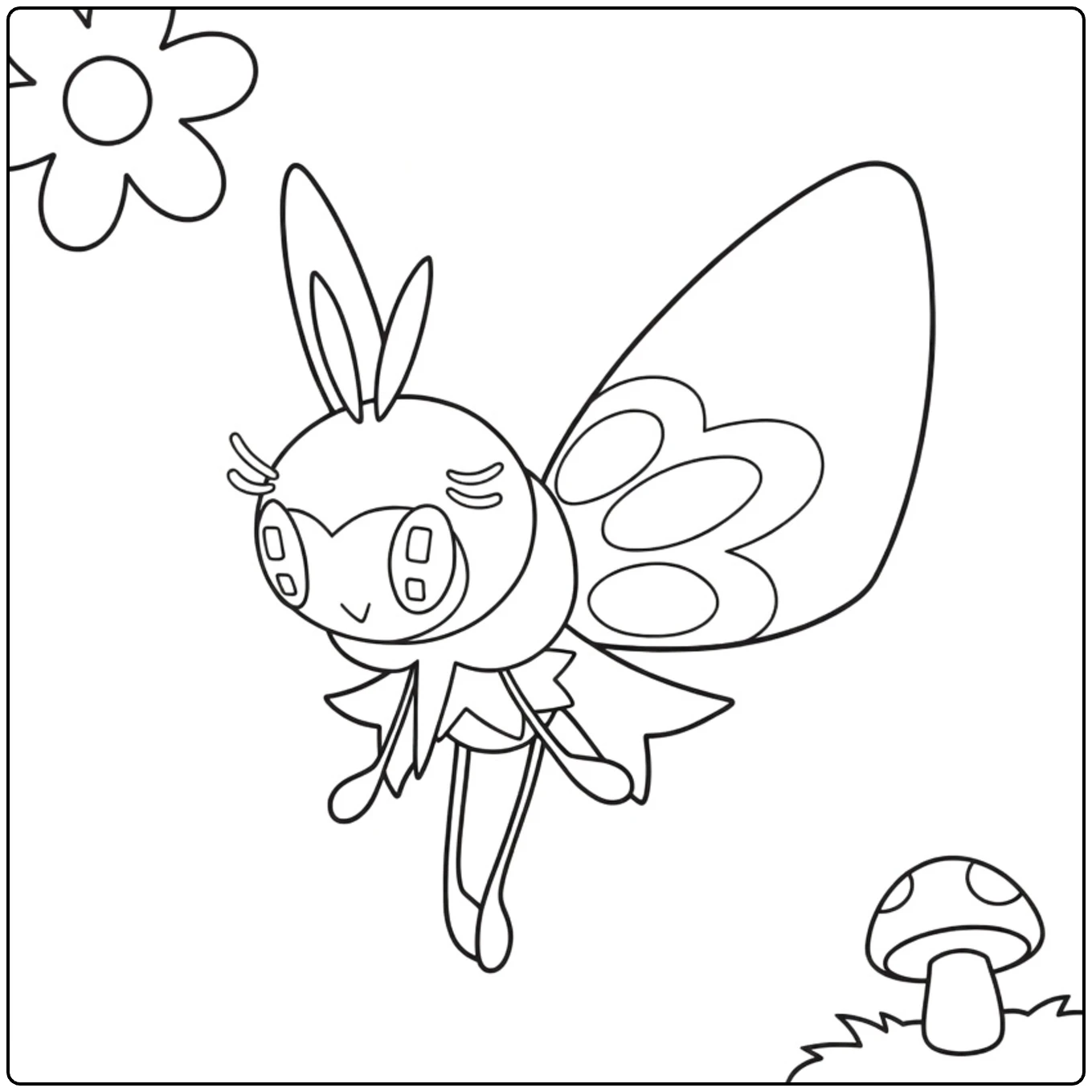 Ribombee coloring page