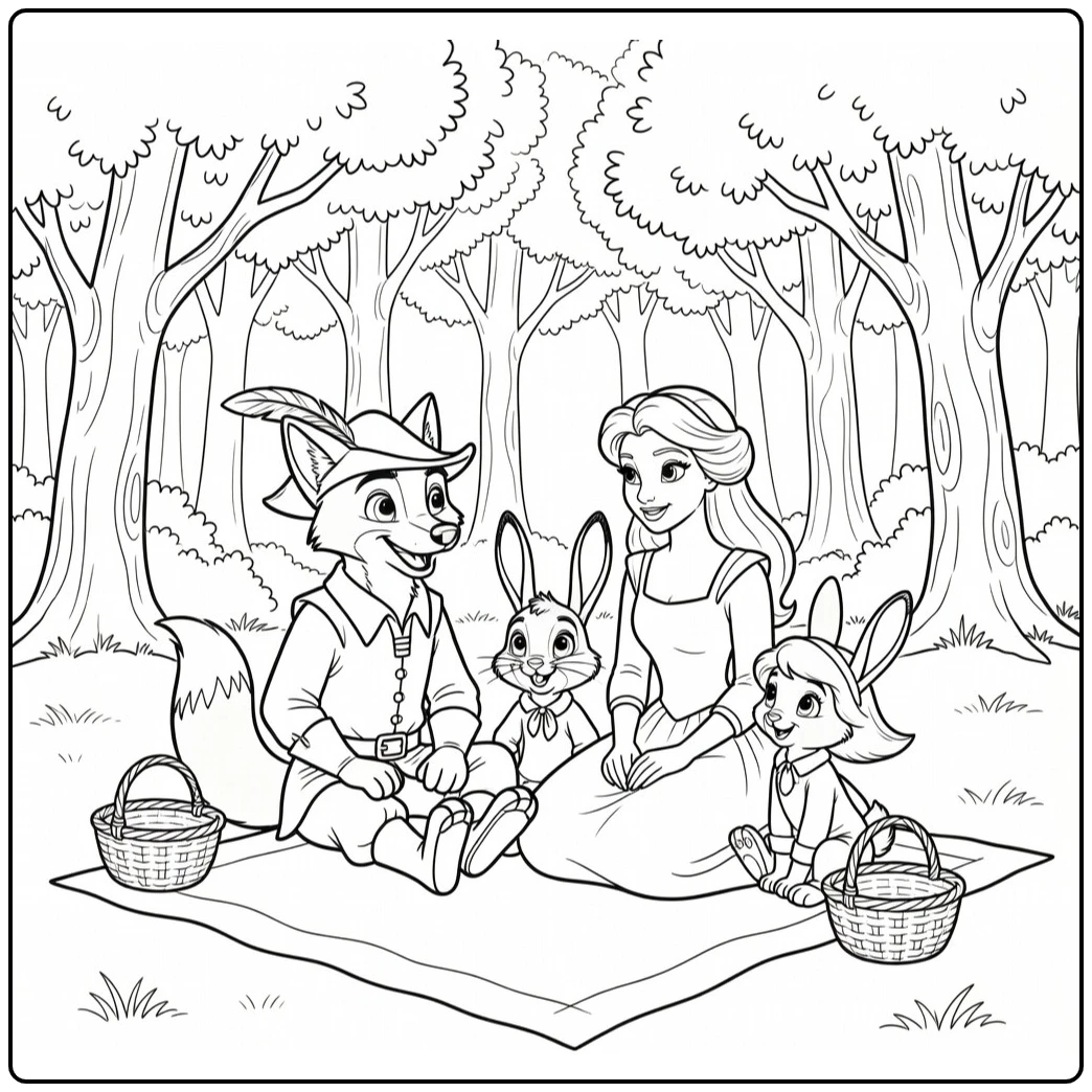 robin hood coloring page disney figuren bijeen