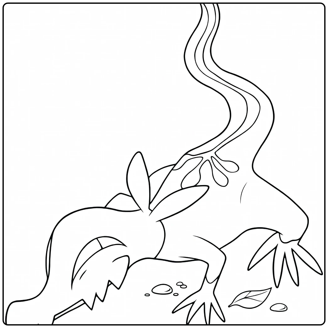 Salandit for Kids Print and Color coloring page