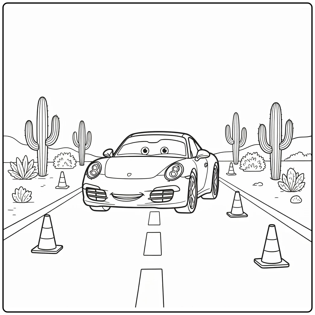 sally Carrera on Schone Stadweg coloring page