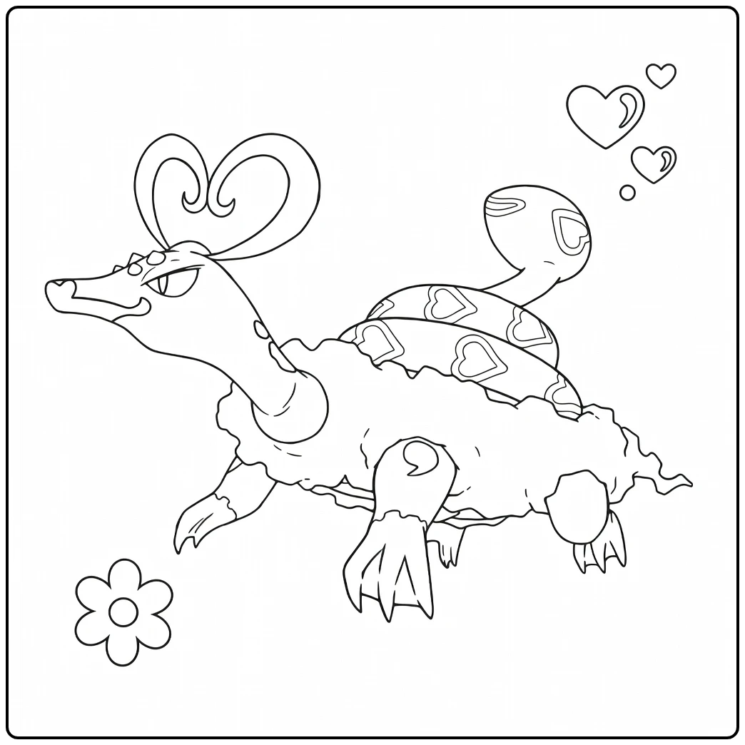 Cute Enamorus Therian Forme Pokemon coloring page