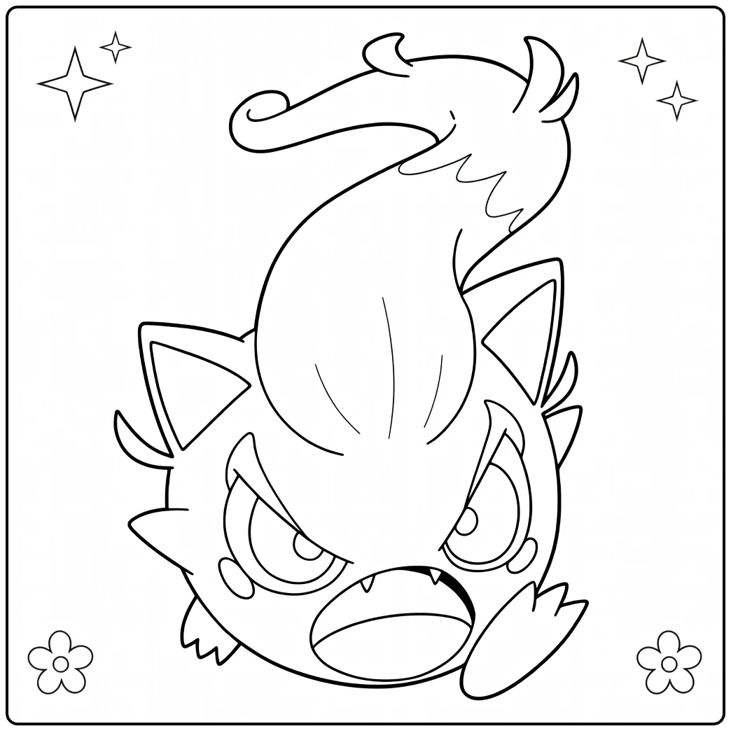 Scream Tail Pokemon Color coloring page
