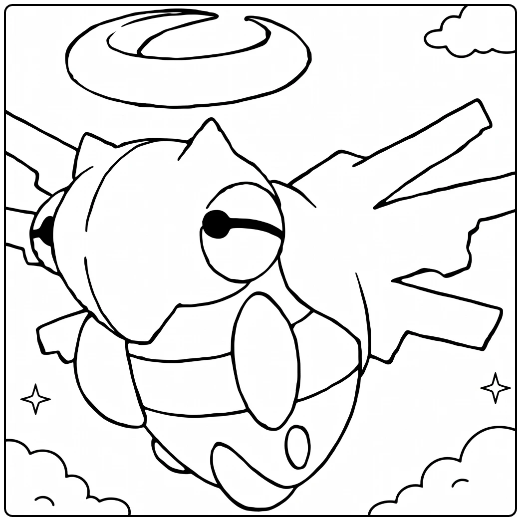 Shedinja coloring page