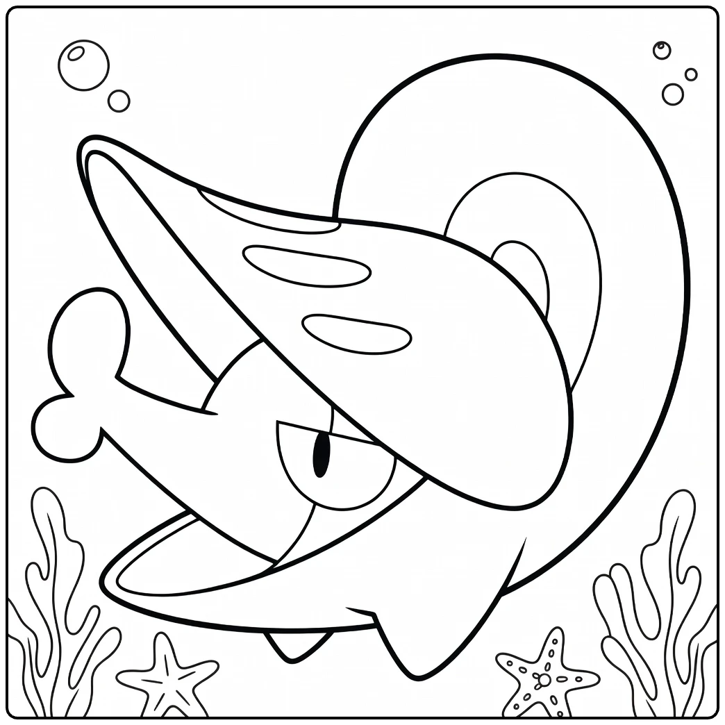 Shelmet coloring page