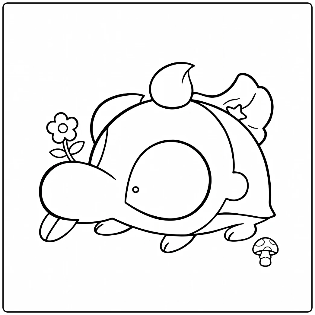 shroodle coloring page muisje knabbelt on wortel