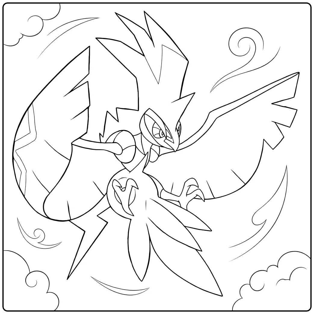 Silvally coloring page