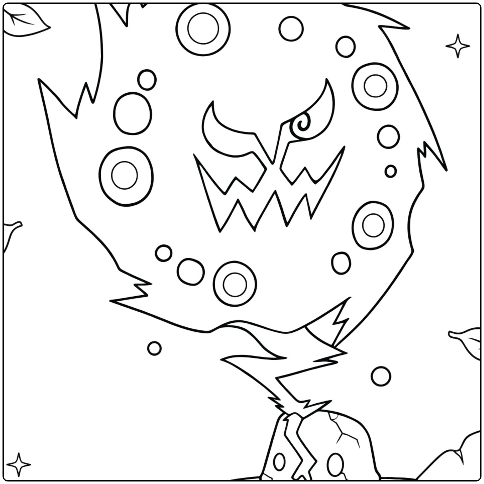 Spiritomb for Fans Color the Ghost coloring page