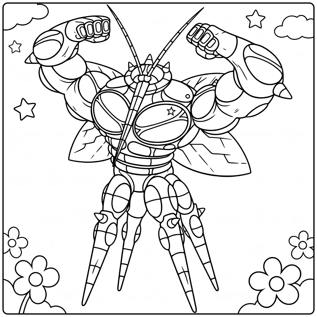 Buzzwole coloring page