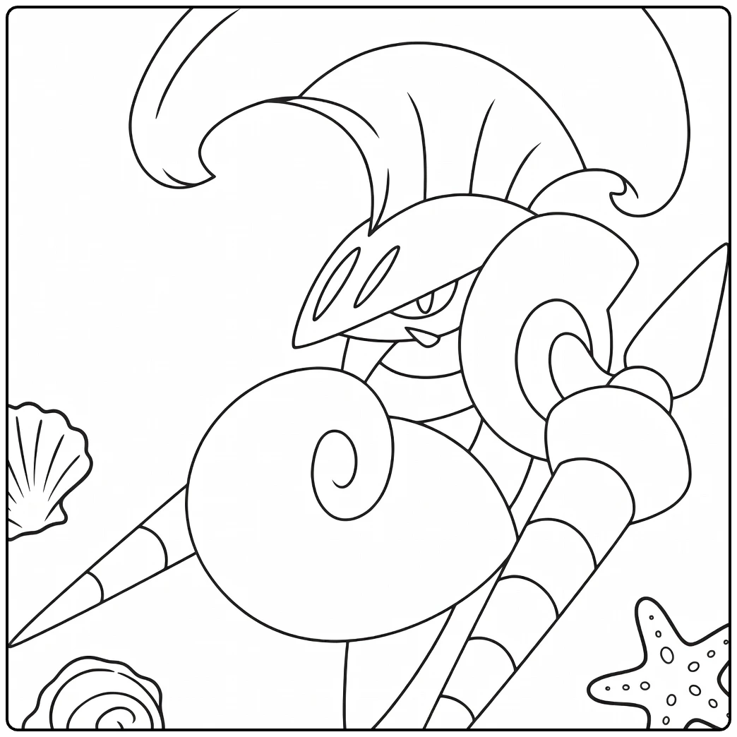Escavalier coloring page