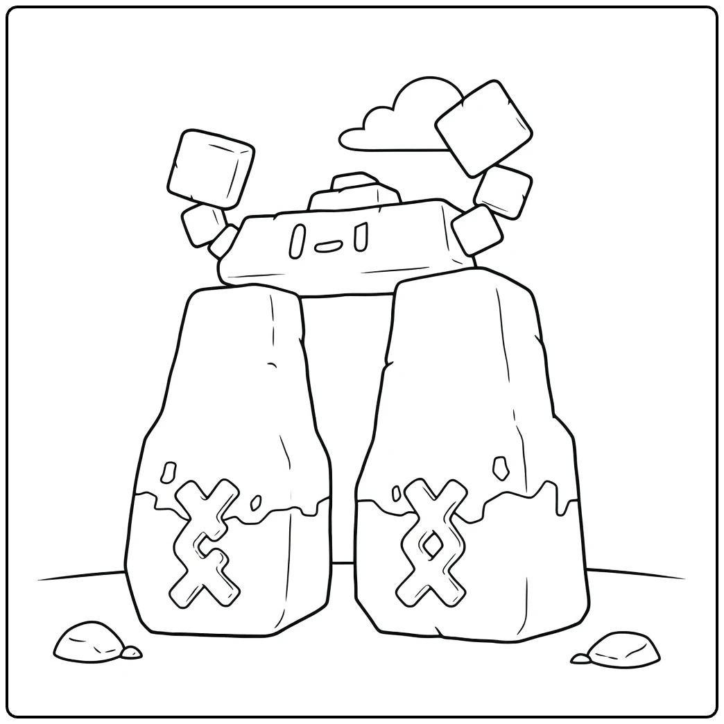 Stonjourner Rocky Giant coloring page