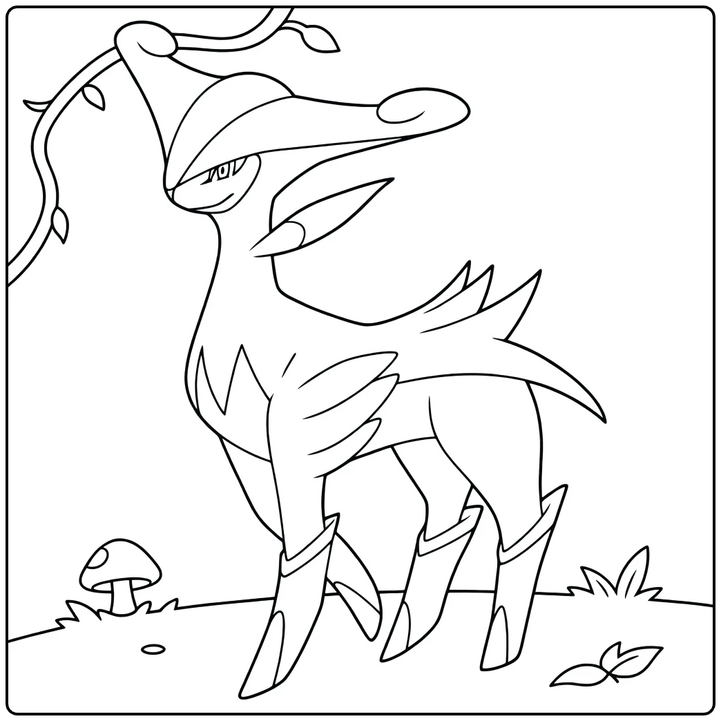Terrakion coloring page