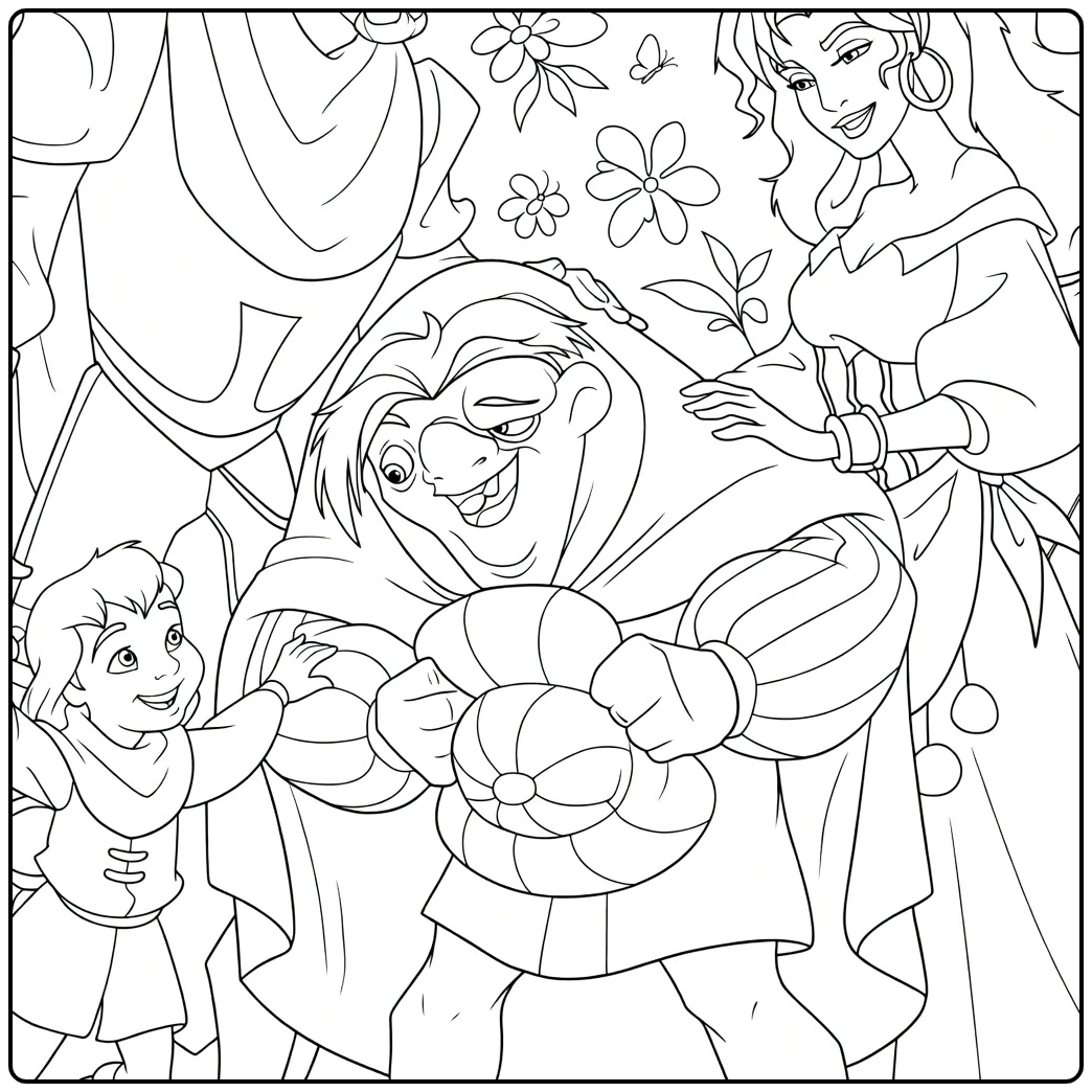 The Hunchback Of coloring page
