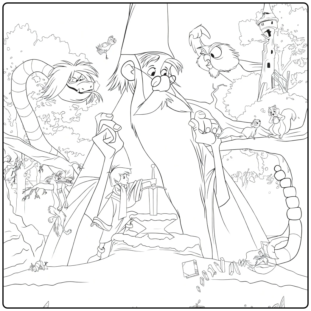 The Sword coloring page