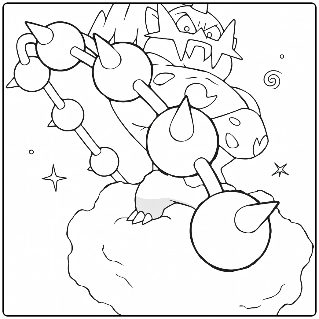 Thundurus Tough Pokemon Therian coloring page