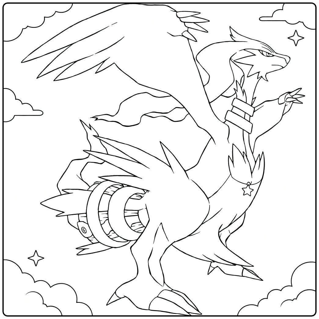 Thundurus coloring page