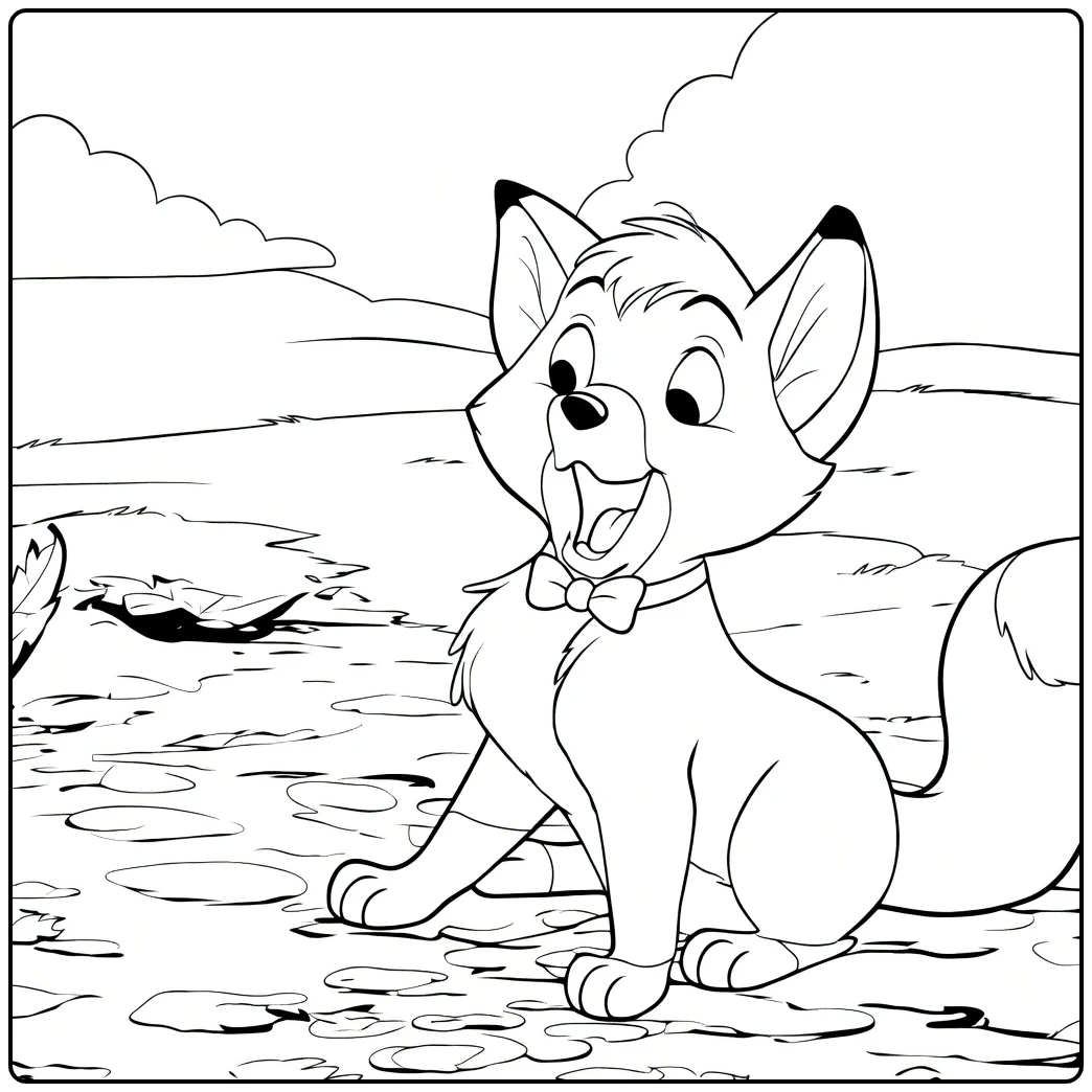 Tod coloring page