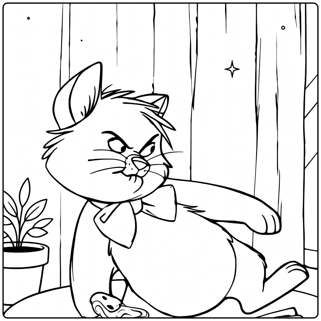 Toulouse coloring page