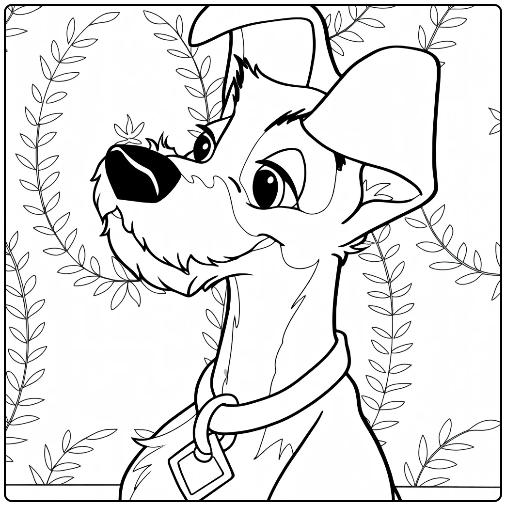 Tramp coloring page