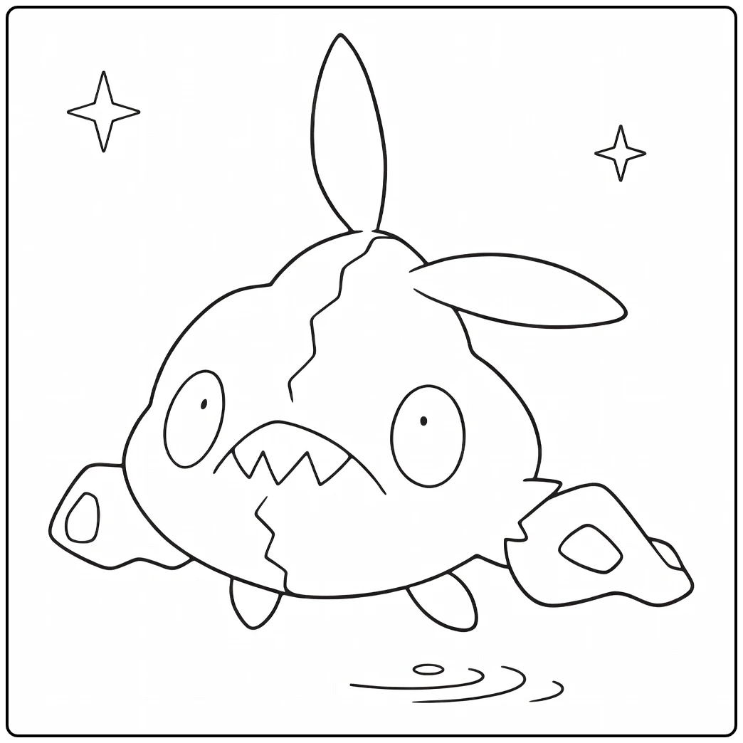 Trubbish Fun Pokemon coloring page