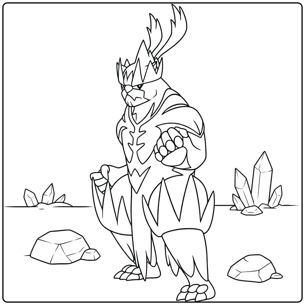 Urshifu Single Strike Style Action coloring page