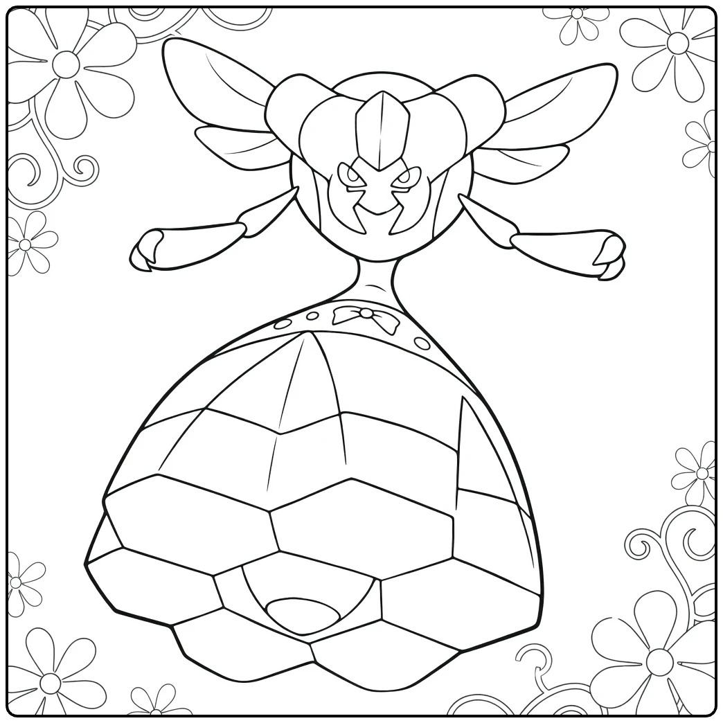 Vespiquen coloring page