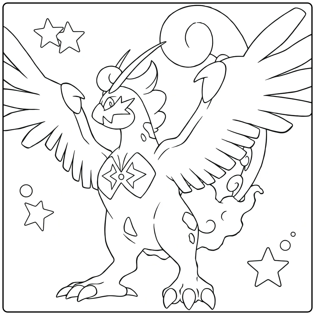 Virizion coloring page