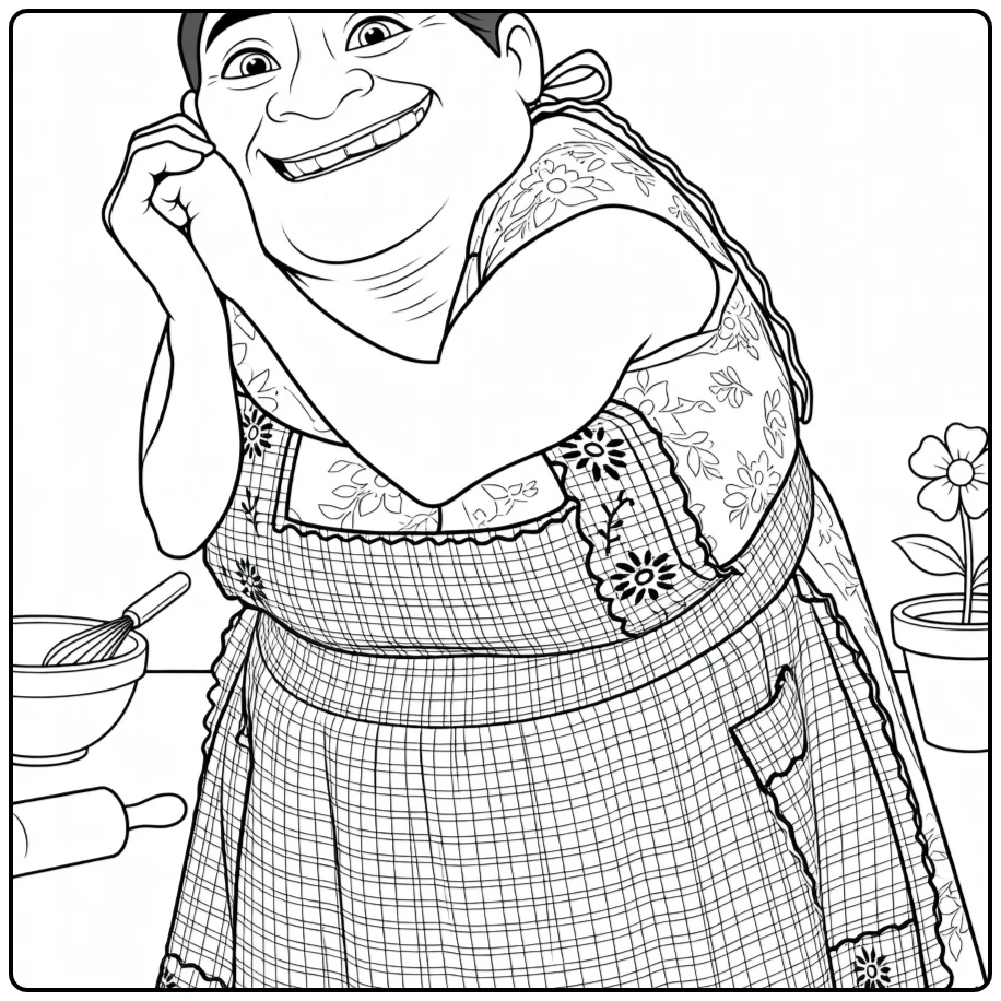 Vrouw coloring page