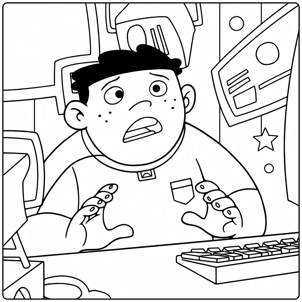 wade Load Spannende Game Sessie coloring page