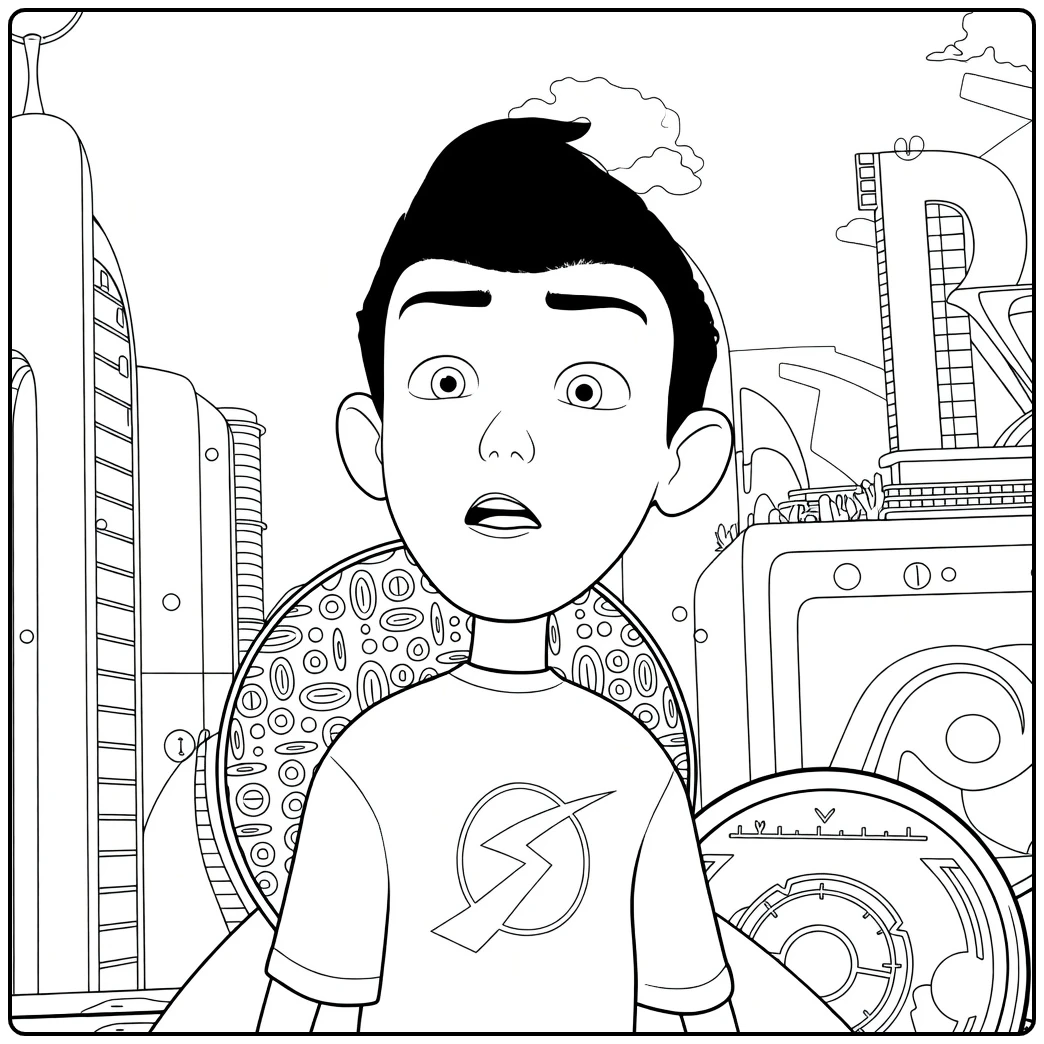 Wilbur Robinson coloring page